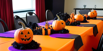 Halloween-themed party in corporate