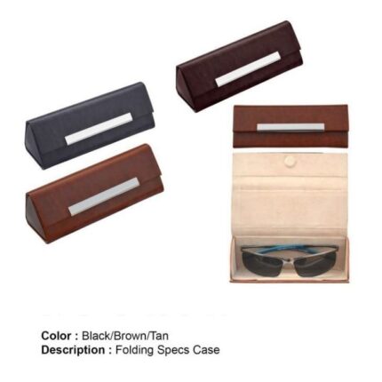 Black & Brown & Tan Leatherette Spectacle Case